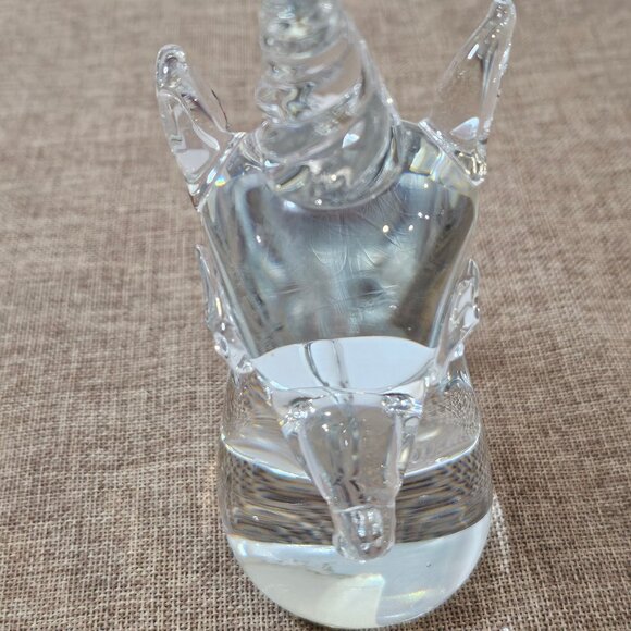 Hallmark Crowning Touch Collection Crystal Glass Unicorn Head Paperweight - Picture 9 of 11